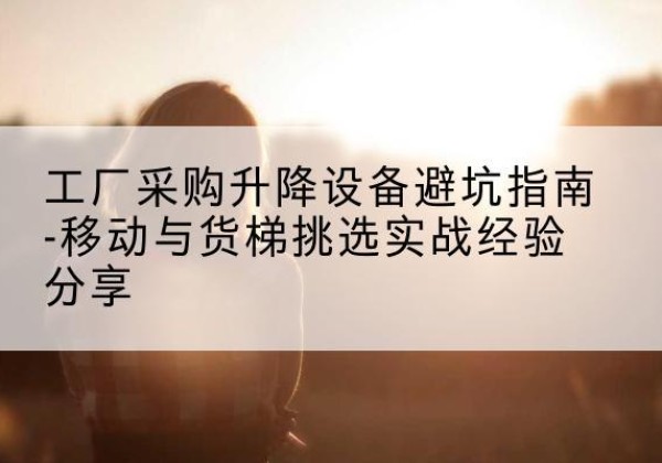 永昌移动式升降机怎么选-工厂采购升降设备避坑指南-移动与货梯挑选实战经验分享